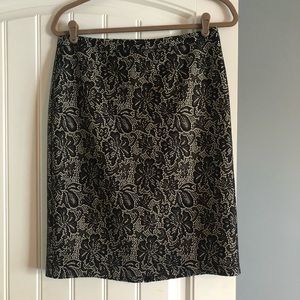 Black Lace Pencil Skirt